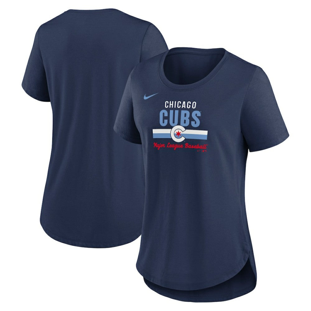 Chicago Cubs Nike Women's City Connect Lockup Tri-Blend T-Shirt Online