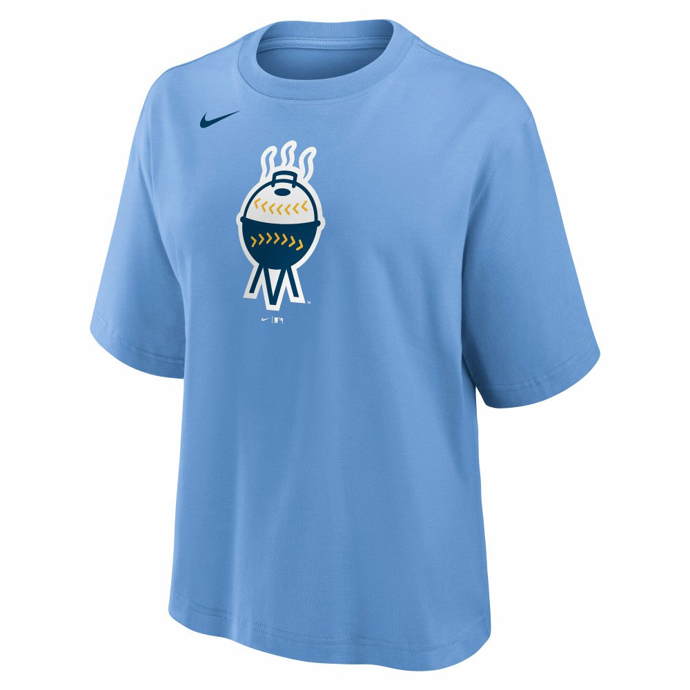 Milwaukee Brewers Nike Women's City Connect Logo Boxy T-Shirt Outlet