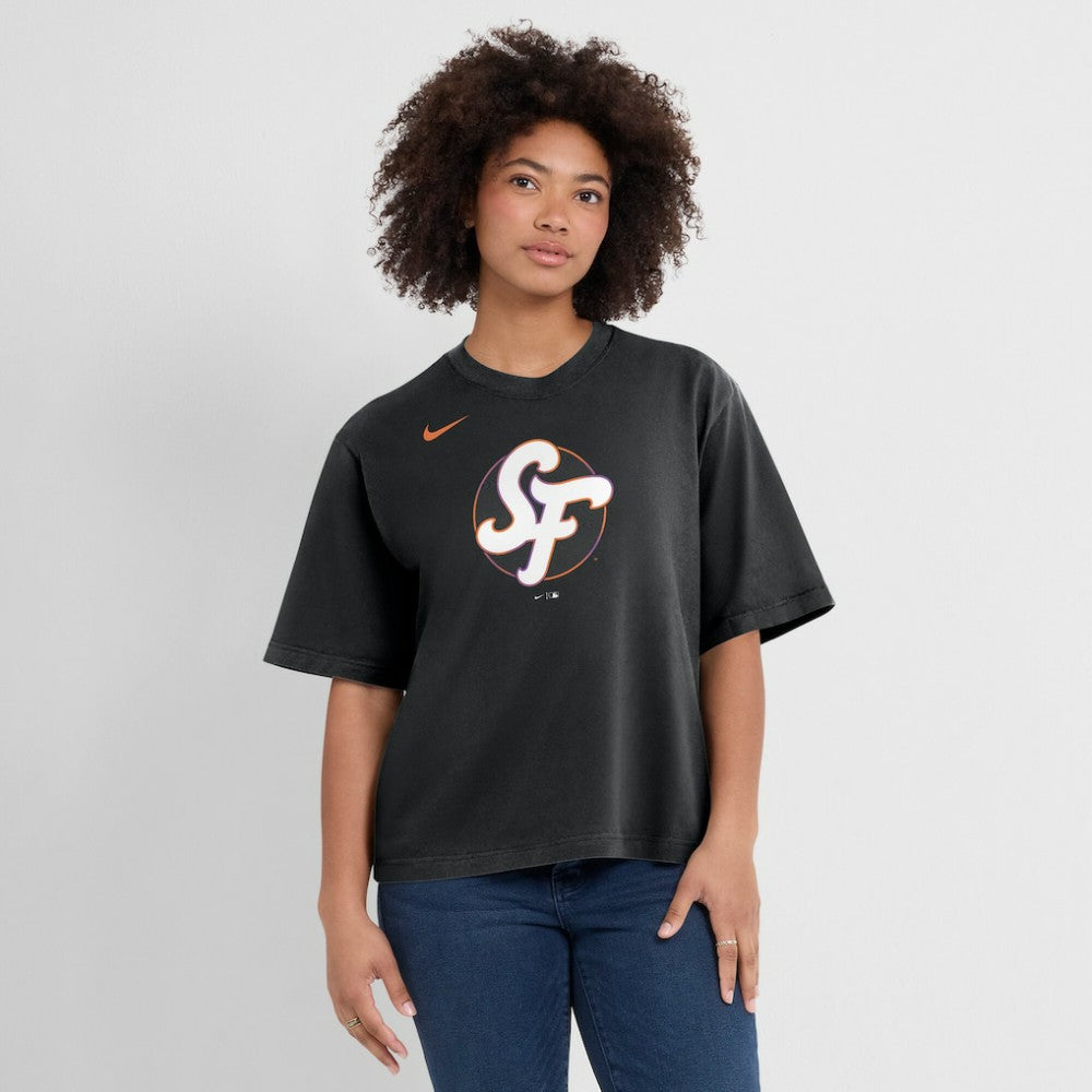 San Francisco Giants Nike Women's 2025 City Connect Logo Boxy T-Shirt Discount