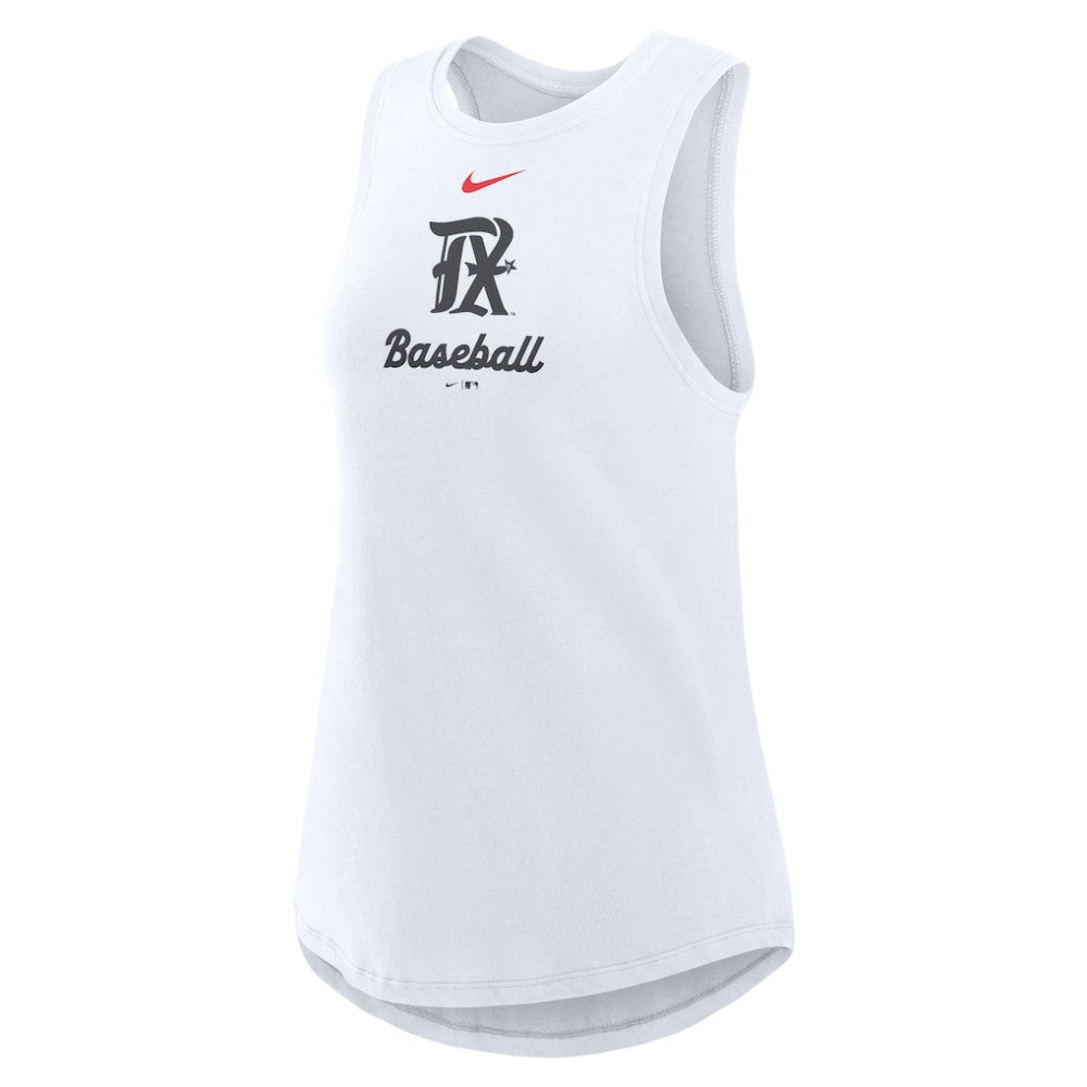 Texas Rangers Nike Women's City Connect Tricode High Neck Dri-FIT Tank Top Sale