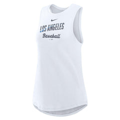 Los Angeles Dodgers Nike Women's City Connect Tricode High Neck Dri-FIT Tank Top for sale