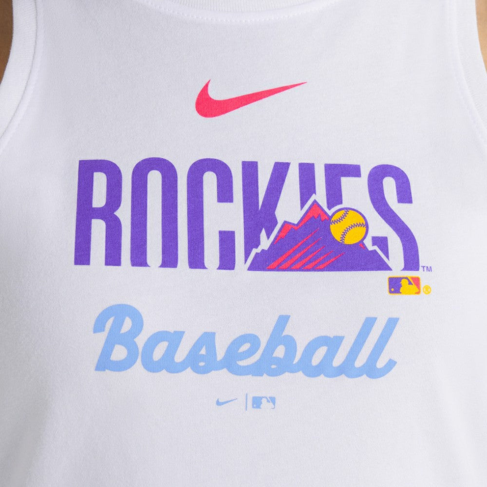 Colorado Rockies Nike Women's City Connect Tricode High Neck Dri-FIT Tank Top Discount