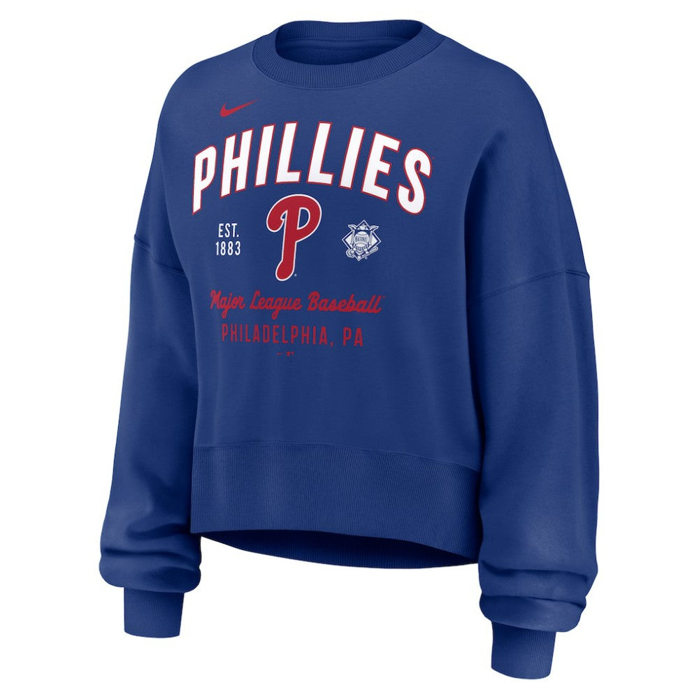 Philadelphia Phillies Nike Women's Oversized High Hip Pullover Sweatshirt Discount