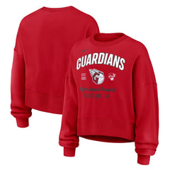 Cleveland Guardians Nike Women's Oversized High Hip Pullover Sweatshirt Sale