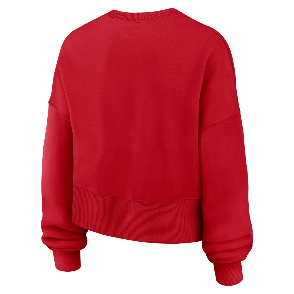Cleveland Guardians Nike Women's Oversized High Hip Pullover Sweatshirt Sale