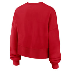 Cleveland Guardians Nike Women's Oversized High Hip Pullover Sweatshirt Sale