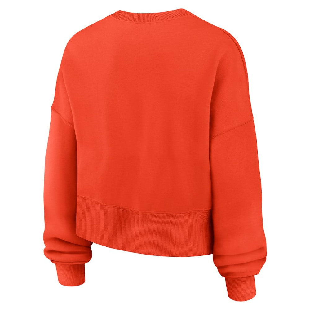 Houston Astros Nike Women's Oversized High Hip Pullover Sweatshirt Discount