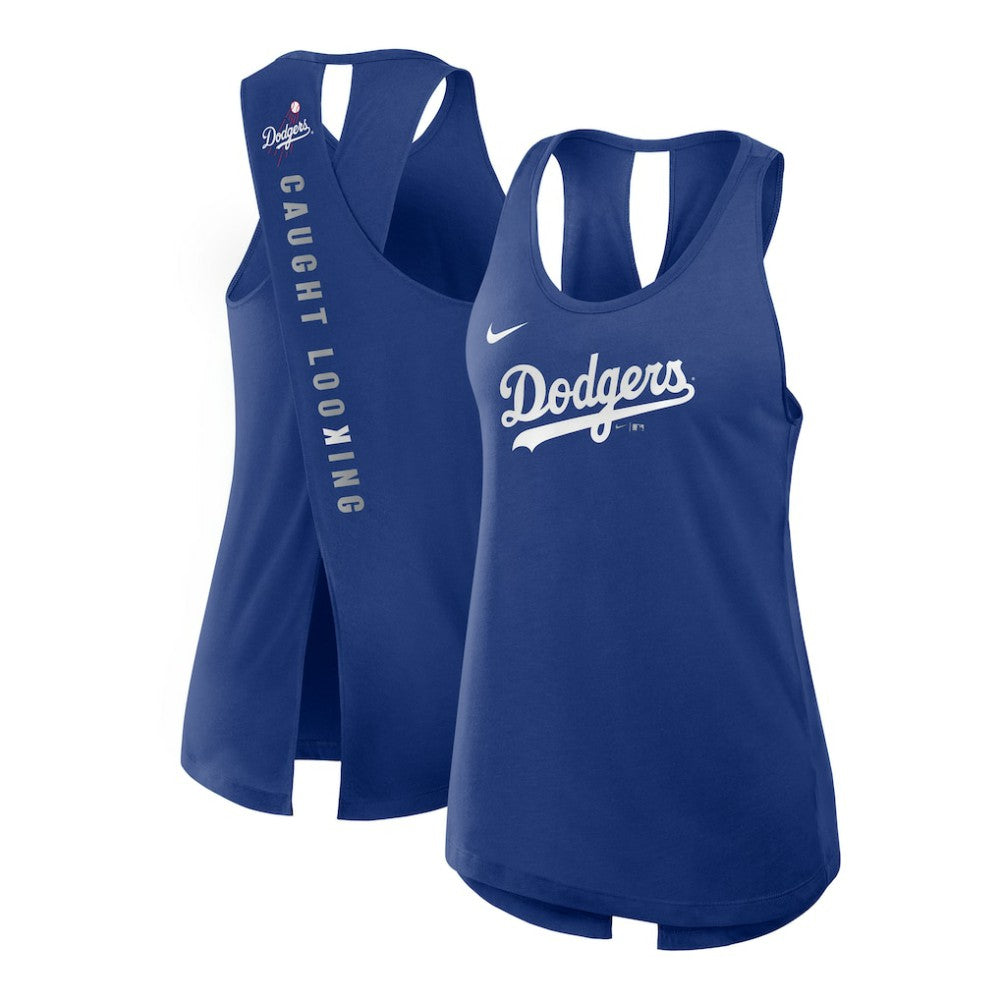 Los Angeles Dodgers Nike Open-Back Crisscross Dri-FIT Tank Top for sale