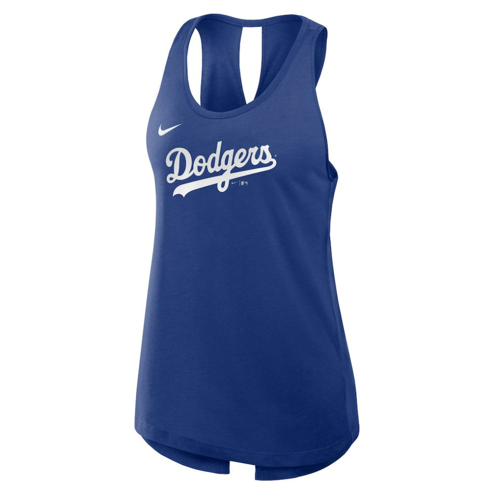 Los Angeles Dodgers Nike Open-Back Crisscross Dri-FIT Tank Top for sale