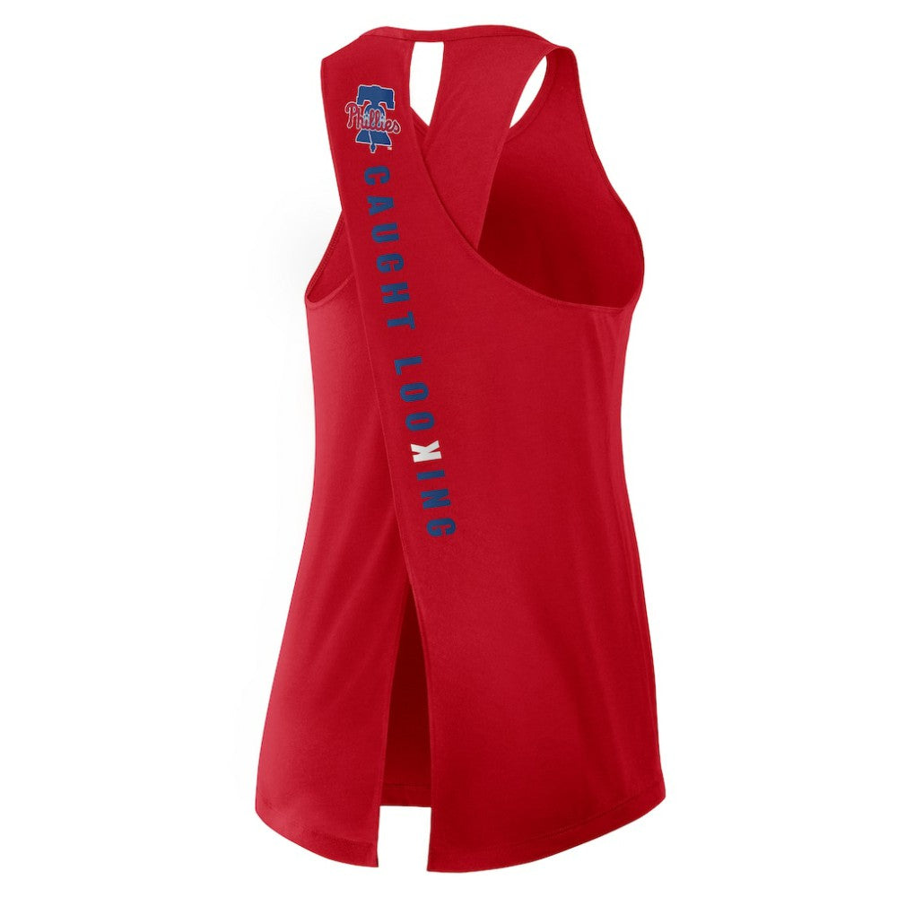 Philadelphia Phillies Nike Open-Back Crisscross Dri-FIT Tank Top Sale