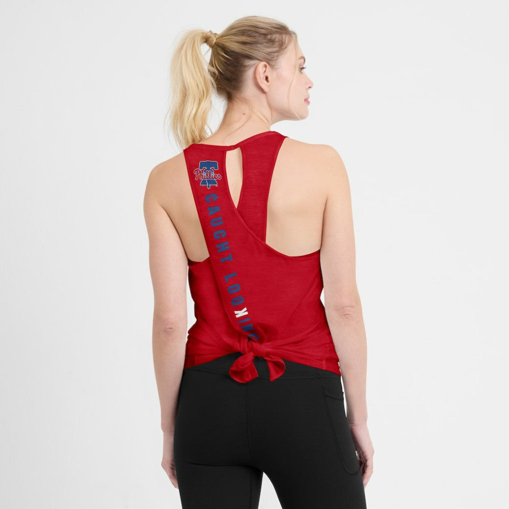 Philadelphia Phillies Nike Open-Back Crisscross Dri-FIT Tank Top Sale
