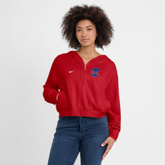 Philadelphia Phillies Nike Women's Cropped Chill Full-Zip Hoodie Near Me