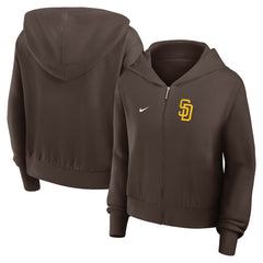 San Diego Padres Nike Women's Cropped Chill Full-Zip Hoodie Near Me