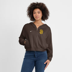San Diego Padres Nike Women's Cropped Chill Full-Zip Hoodie Near Me
