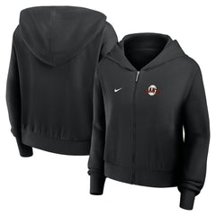 San Francisco Giants Nike Women's Cropped Chill Full-Zip Hoodie Discount
