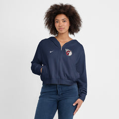 Cleveland Guardians Nike Women's Cropped Chill Full-Zip Hoodie for sale