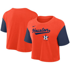 Houston Astros Nike Women's Script Dri-FIT Cropped T-Shirt Near Me