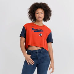Houston Astros Nike Women's Script Dri-FIT Cropped T-Shirt Near Me