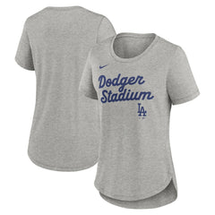 Los Angeles Dodgers Nike Women's Script Tri-Blend T-Shirt Online