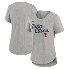 Minnesota Twins Nike Women's Script Tri-Blend T-Shirt Outlet
