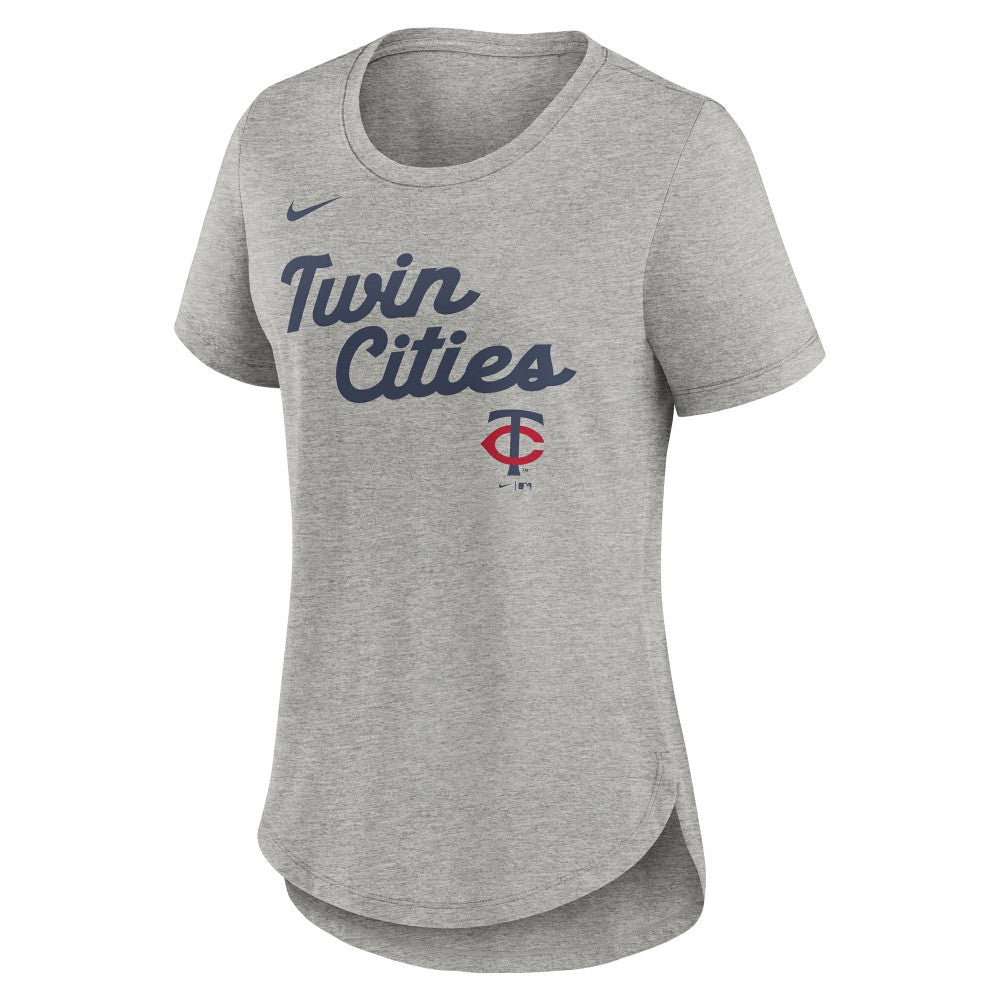 Minnesota Twins Nike Women's Script Tri-Blend T-Shirt Outlet