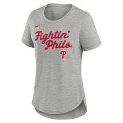 Philadelphia Phillies Nike Women's Script Tri-Blend T-Shirt Outlet
