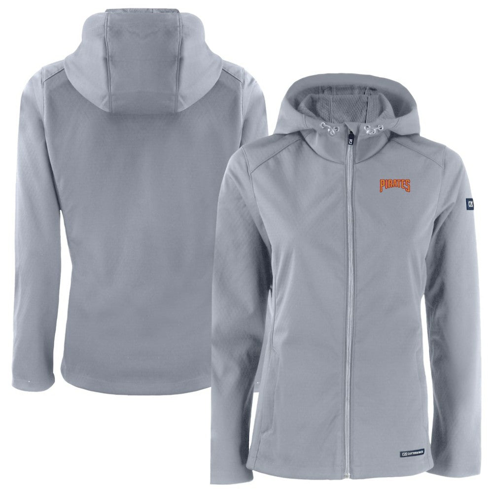 Pittsburgh Pirates Cutter & Buck Women's Evoke Eco Softshell Recycled Full-Zip Jacket Online