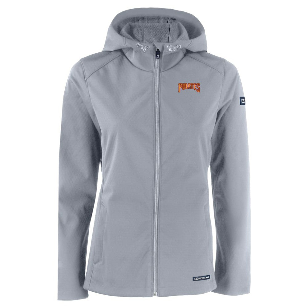 Pittsburgh Pirates Cutter & Buck Women's Evoke Eco Softshell Recycled Full-Zip Jacket Online