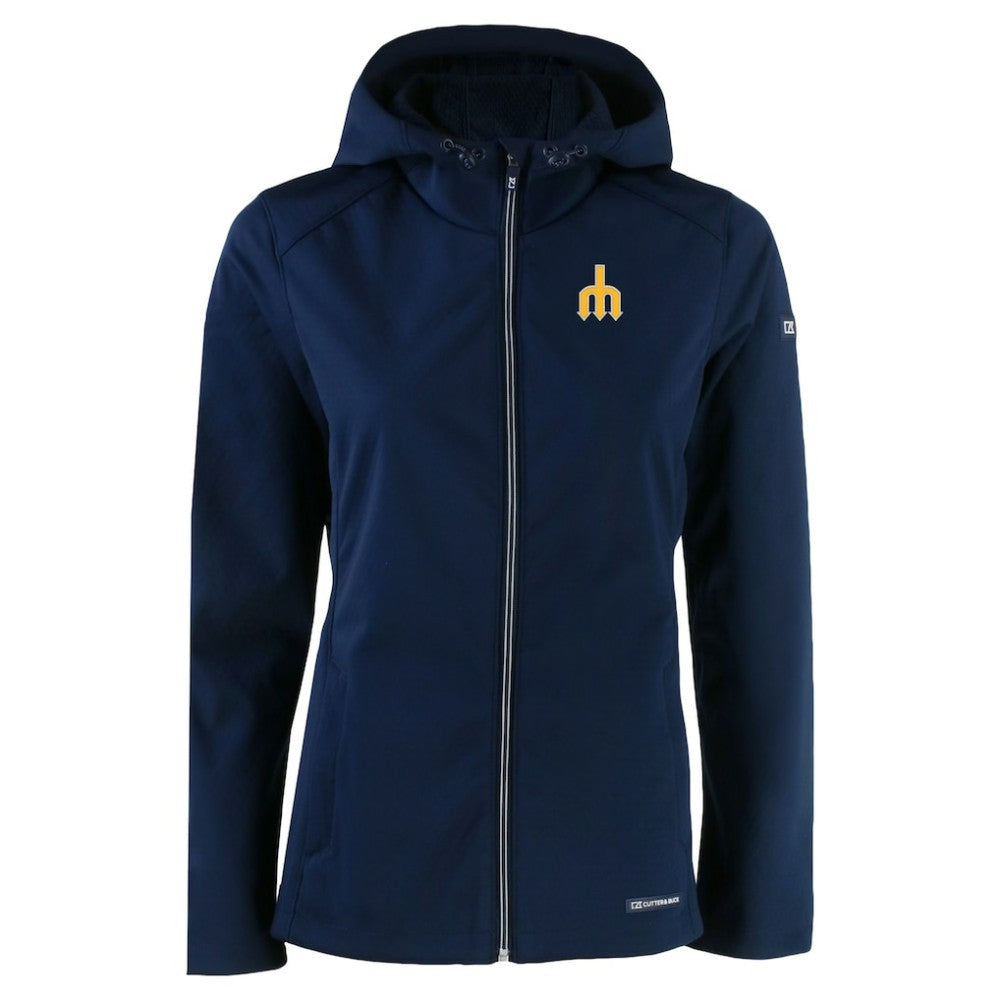 Seattle Mariners Cutter & Buck Women's Evoke Eco Softshell Recycled Full-Zip Jacket Sale