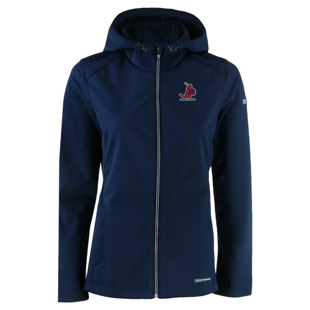 St. Louis Cardinals Cutter & Buck Women's Cooperstown Collection Evoke Eco Softshell Recycled Full-Zip Jacket Discount
