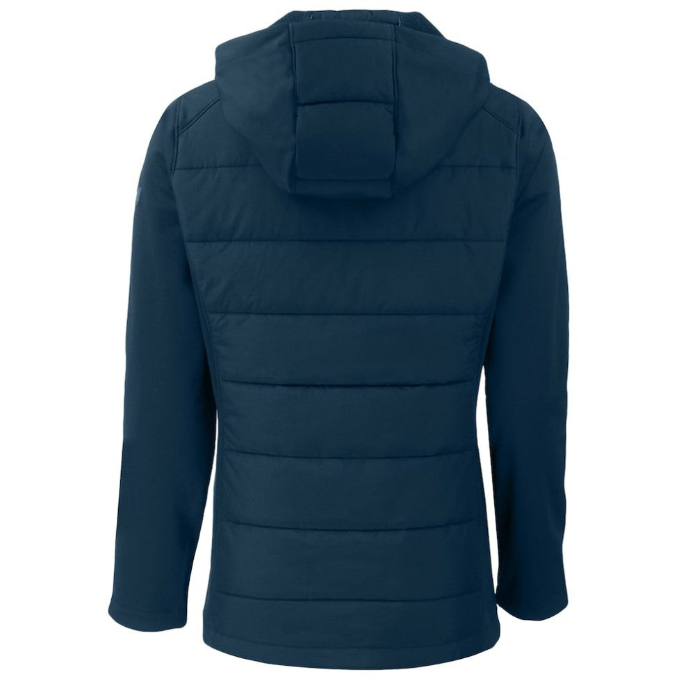 Los Angeles Dodgers Cutter & Buck Women's  Evoke Hybrid Eco Softshell Recycled Full-Zip Hoodie Jacket Sale