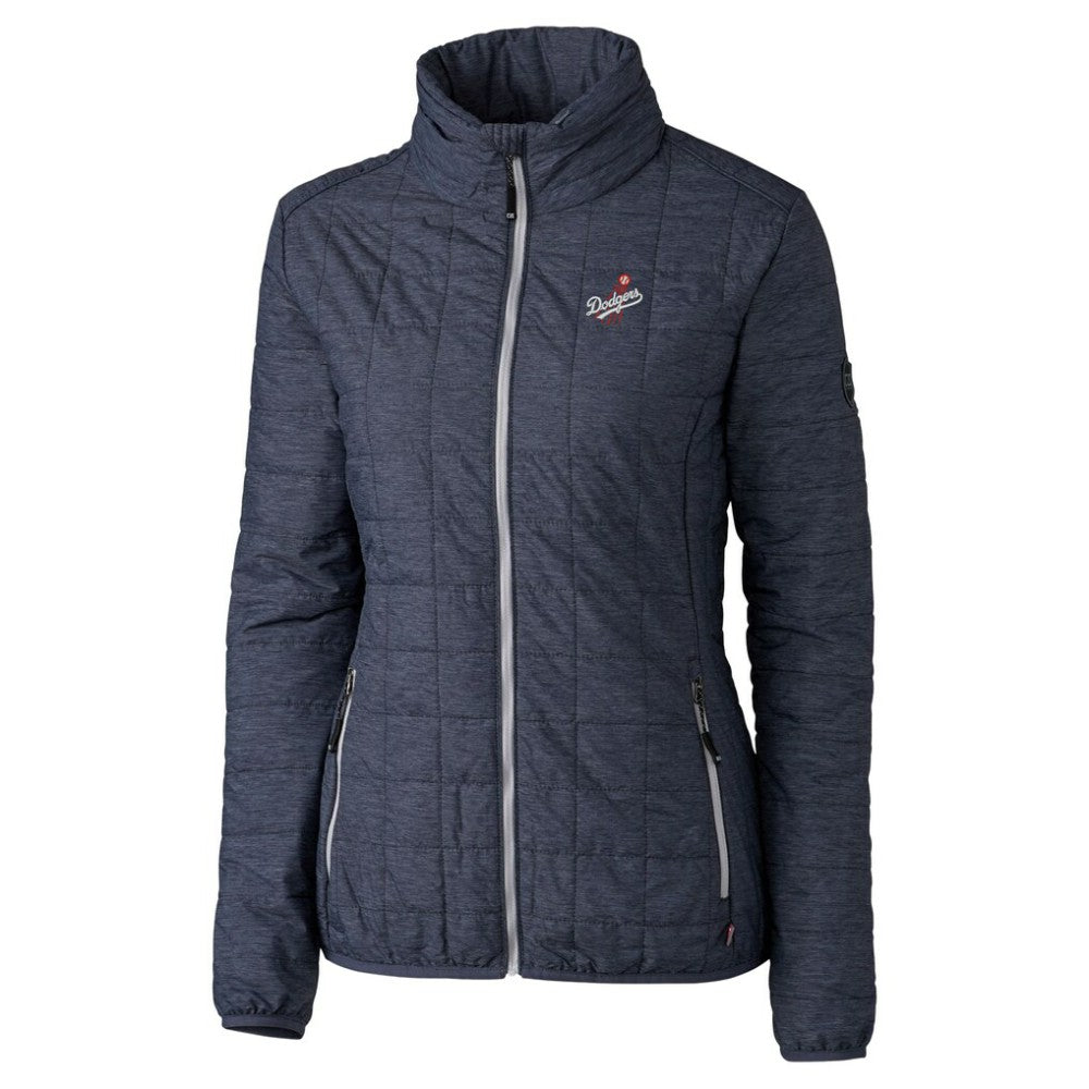 Los Angeles Dodgers Cutter & Buck Women's Rainier PrimaLoft Eco Insulated Full-Zip Puffer Jacket Discount