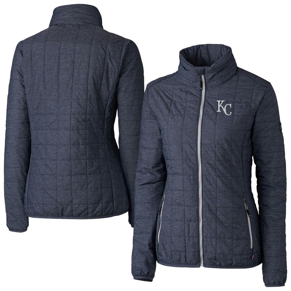 Kansas City Royals Cutter & Buck Women's Rainier PrimaLoft Eco Insulated Full-Zip Puffer Jacket Discount
