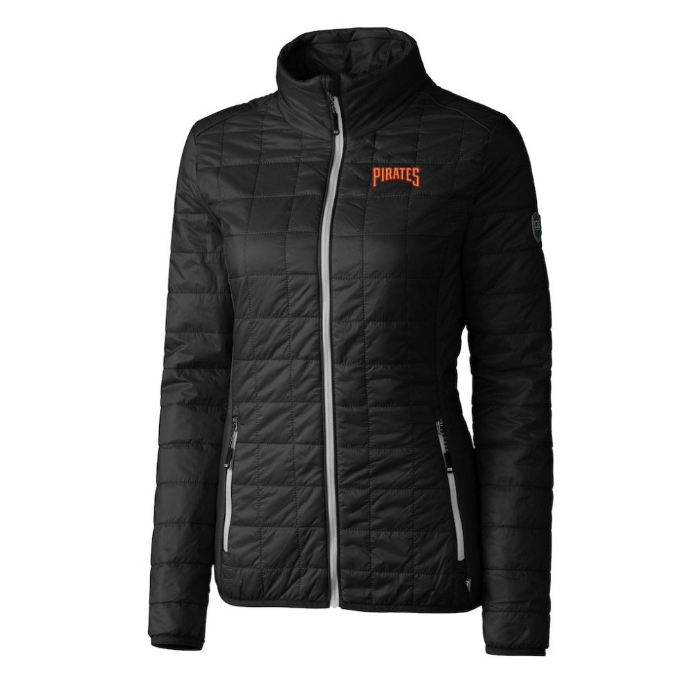 Pittsburgh Pirates Cutter & Buck Women's Rainier PrimaLoft Eco Insulated Full-Zip Puffer Jacket Sale