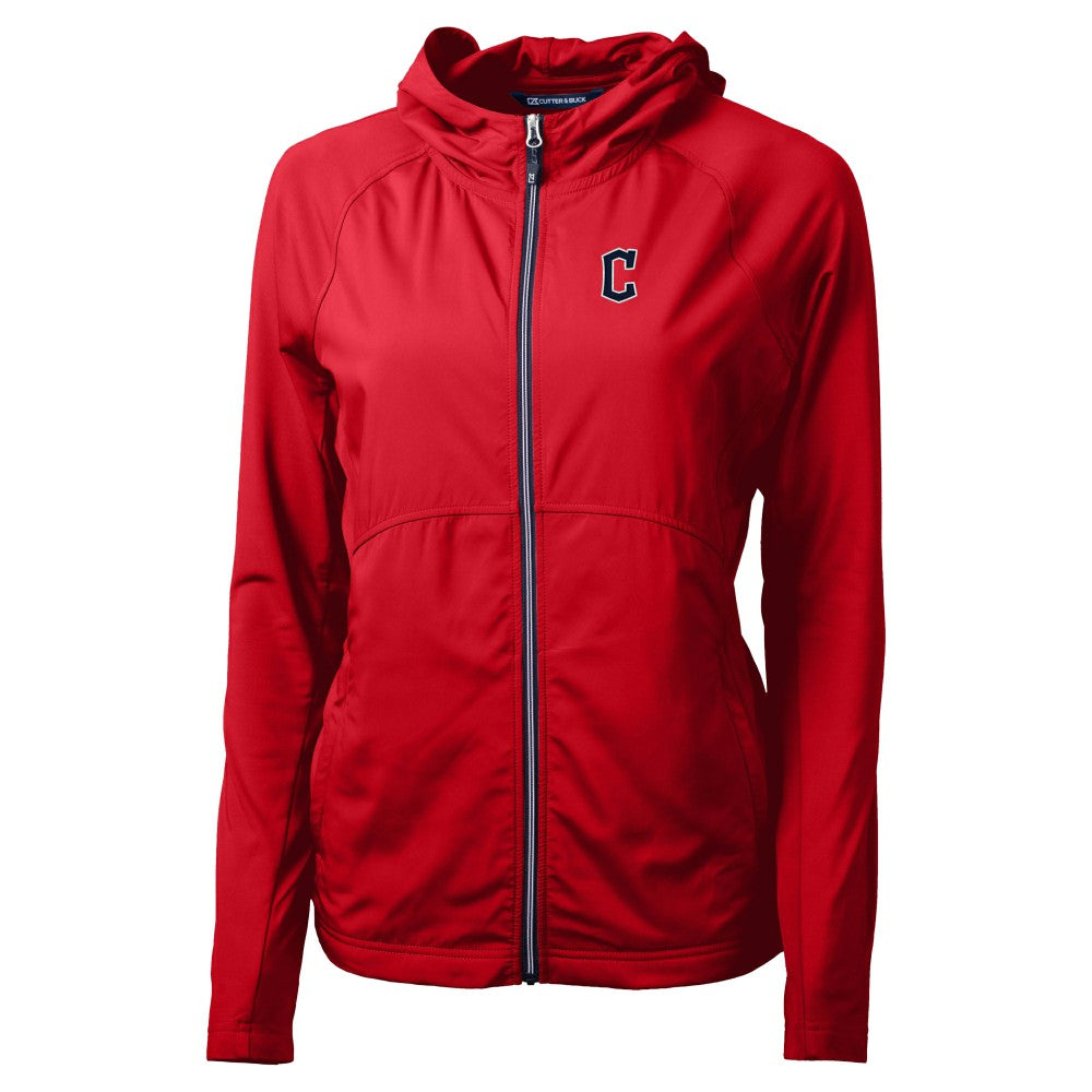 Cleveland Guardians Cutter & Buck Women's  Adapt Eco Knit Hybrid Recycled Full-Zip Hoodie Online
