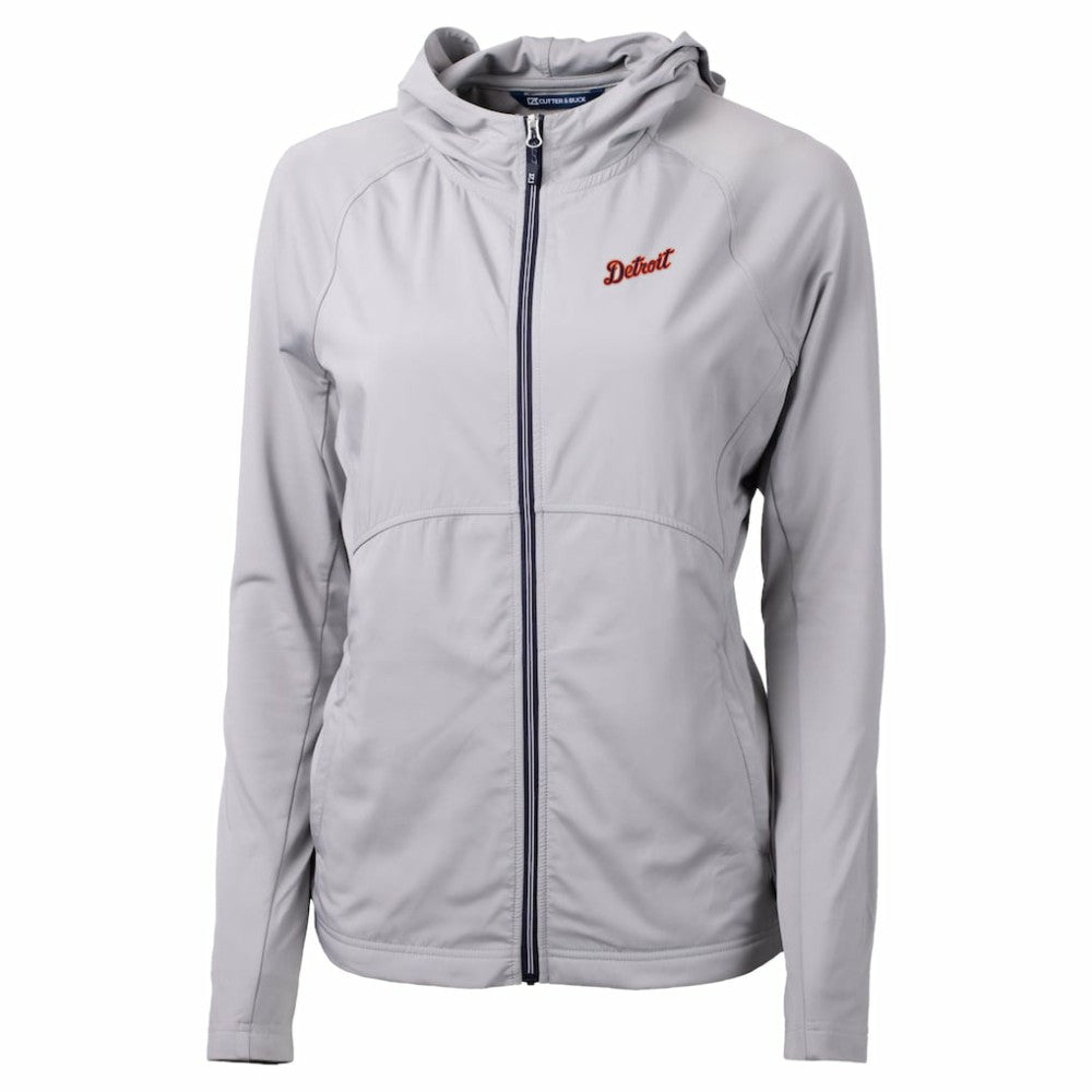 Detroit Tigers Cutter & Buck Women's  Adapt Eco Knit Hybrid Recycled Full-Zip Hoodie Sale
