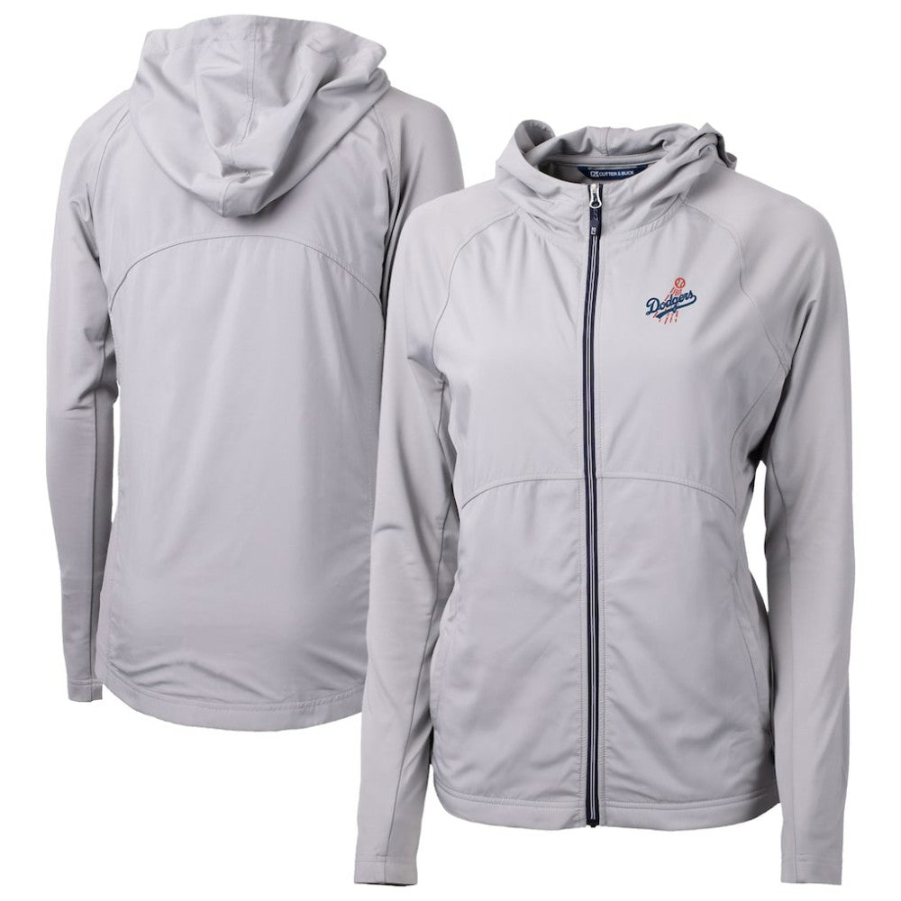 Los Angeles Dodgers Cutter & Buck Women's  Adapt Eco Knit Hybrid Recycled Full-Zip Hoodie Online