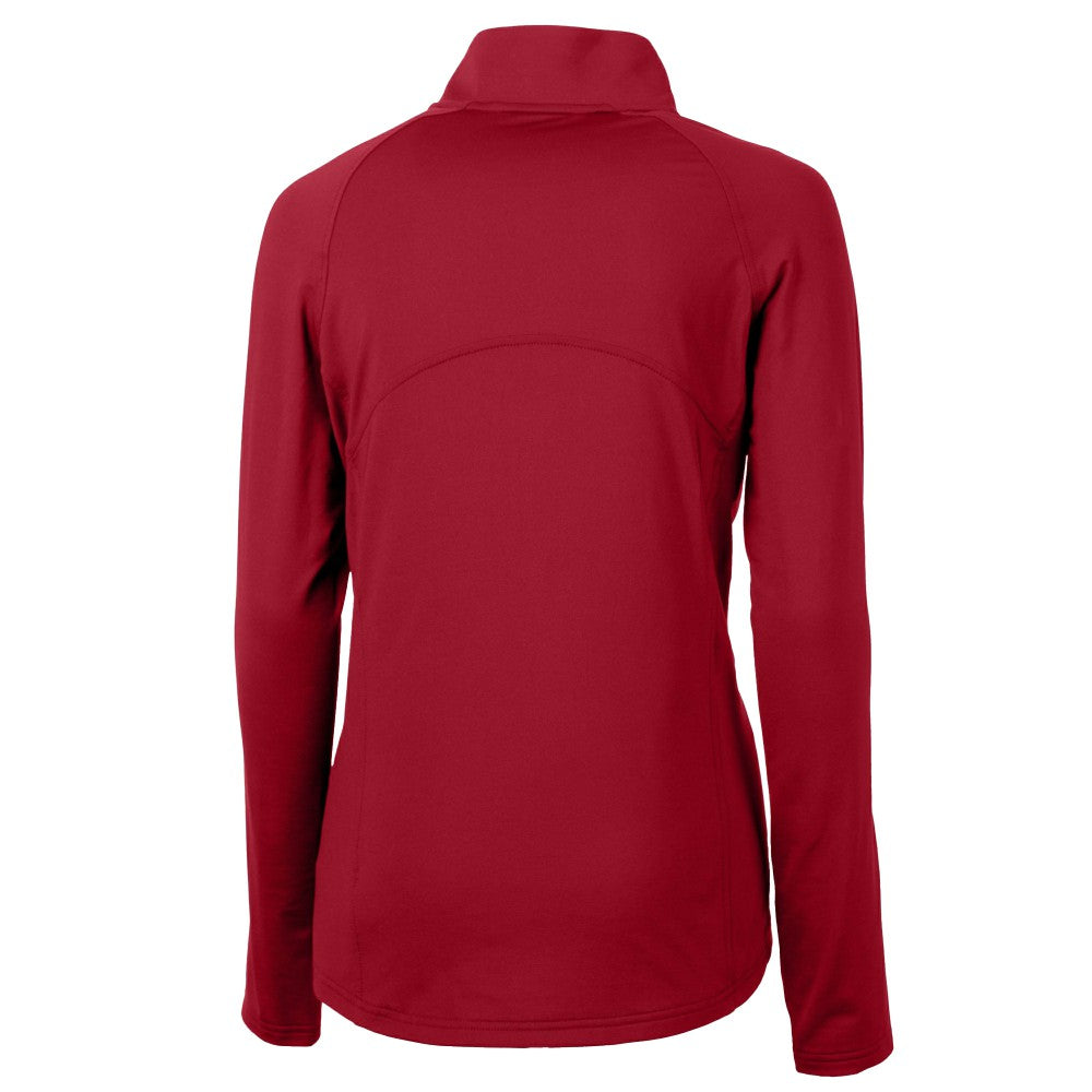 Cleveland Guardians Cutter & Buck Women's  DryTec Adapt Eco Knit Stretch Recycled Raglan Half-Zip Top Near Me