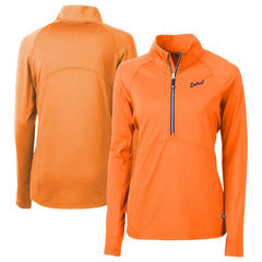 Detroit Tigers Cutter & Buck Women's  DryTec Adapt Eco Knit Stretch Recycled Raglan Half-Zip Top Discount