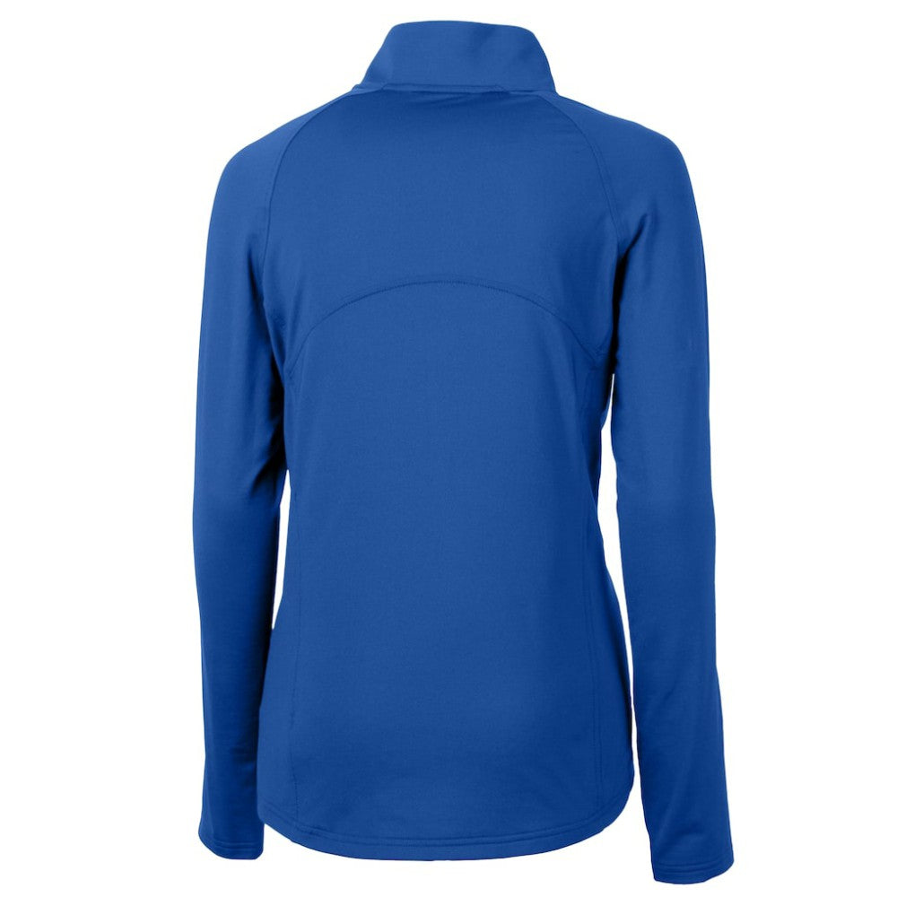 Los Angeles Dodgers Cutter & Buck Women's  DryTec Adapt Eco Knit Stretch Recycled Raglan Half-Zip Top Sale