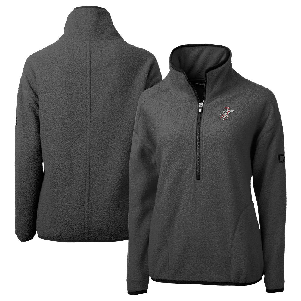 Cincinnati Reds Cutter & Buck Women's Cooperstown Collection Cascade Eco Sherpa Fleece Half-Zip Pullover Jacket Near Me