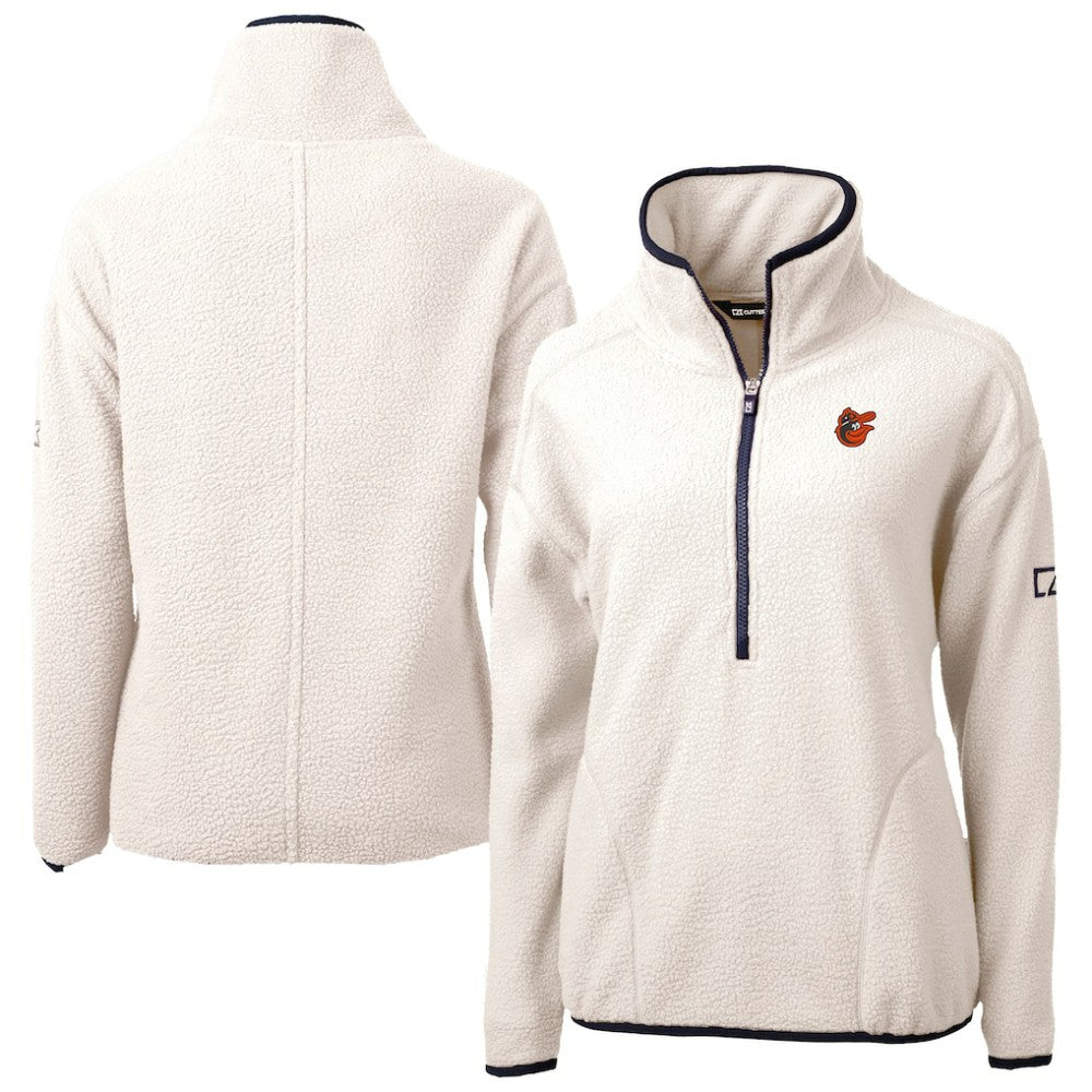 Baltimore Orioles Cutter & Buck Women's  Cascade Eco Sherpa Fleece Half-Zip Pullover Jacket Near Me
