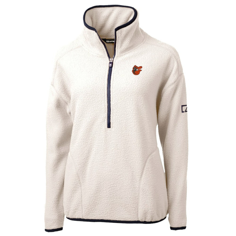 Baltimore Orioles Cutter & Buck Women's  Cascade Eco Sherpa Fleece Half-Zip Pullover Jacket Near Me
