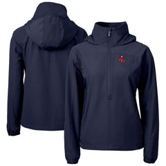 Boston Red Sox Cutter & Buck Women's  Charter Eco Recycled Half-Zip Anorak Jacket Discount