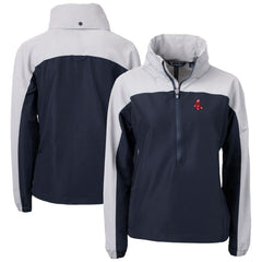 Boston Red Sox Cutter & Buck Women's  Charter Eco Recycled Half-Zip Anorak Jacket Online