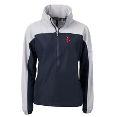 Boston Red Sox Cutter & Buck Women's  Charter Eco Recycled Half-Zip Anorak Jacket Online