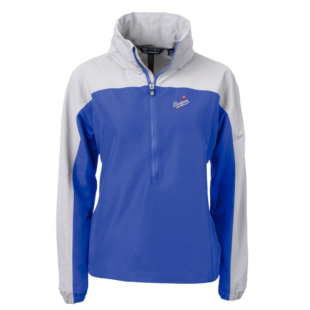 Los Angeles Dodgers Cutter & Buck Women's  Charter Eco Recycled Half-Zip Anorak Jacket Discount