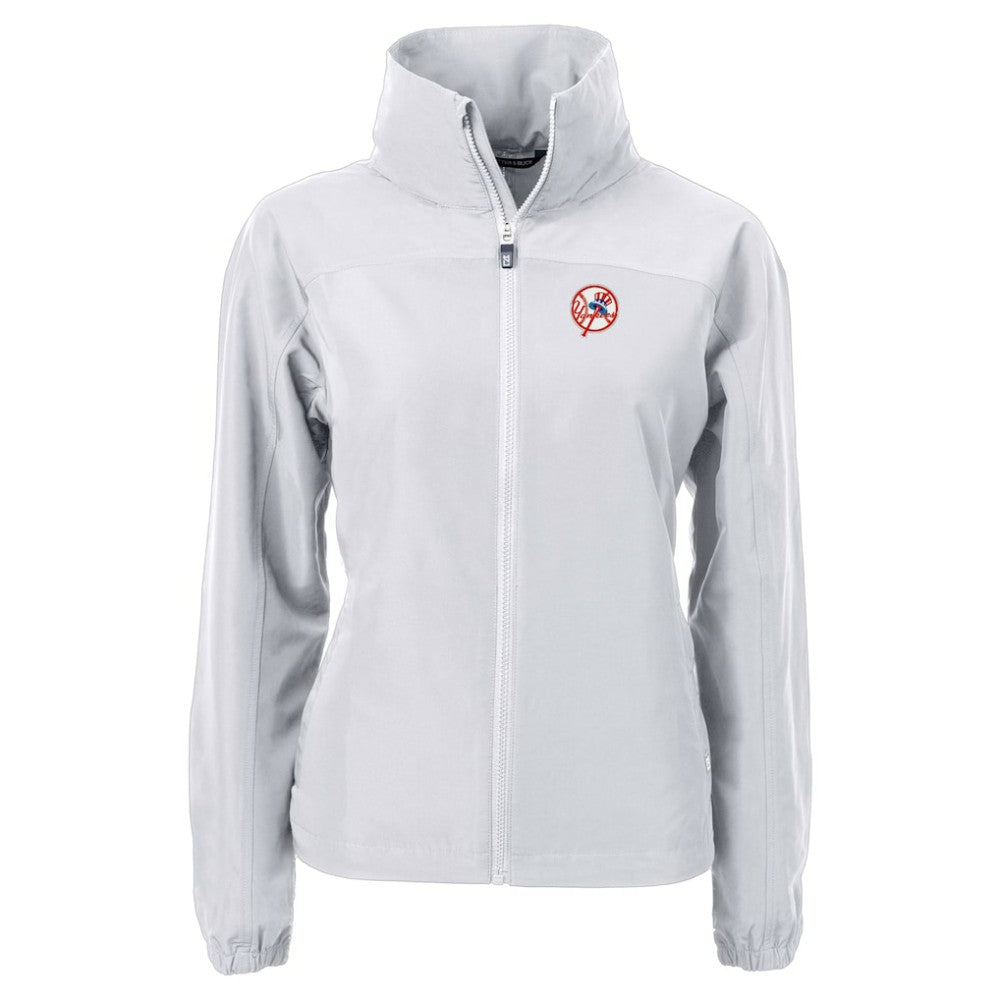 New York Yankees Cutter & Buck Women's Cooperstown Collection Charter Eco Recycled Full-Zip Jacket for sale