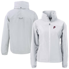 Philadelphia Phillies Cutter & Buck Women's Cooperstown Collection Charter Eco Recycled Full-Zip Jacket for sale