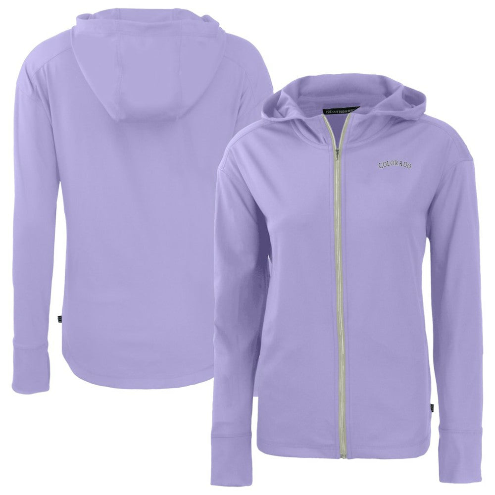 Colorado Rockies Cutter & Buck Women's  Daybreak Eco Recycled Full-Zip Hoodie Jacket Online
